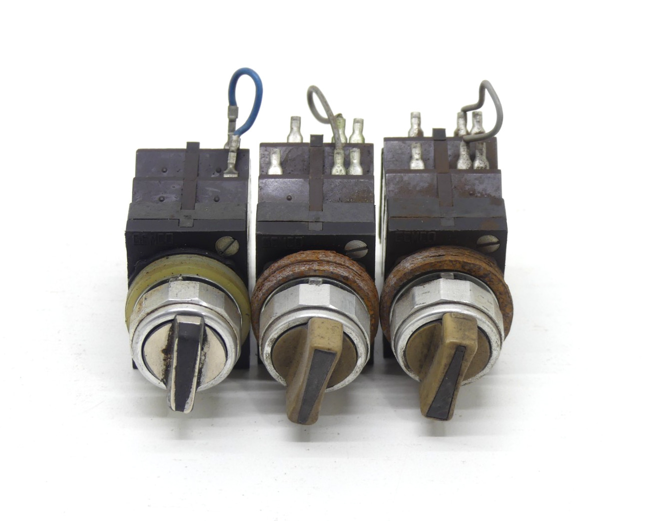 (Set of 3) Gemco 404S4X121 Y CC11 C9 EQ Selector Switches