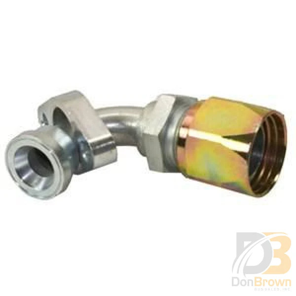 Fitting, 90 degrees, #16 Bock Flange Connection x #24 Hose, Re-usable 313633