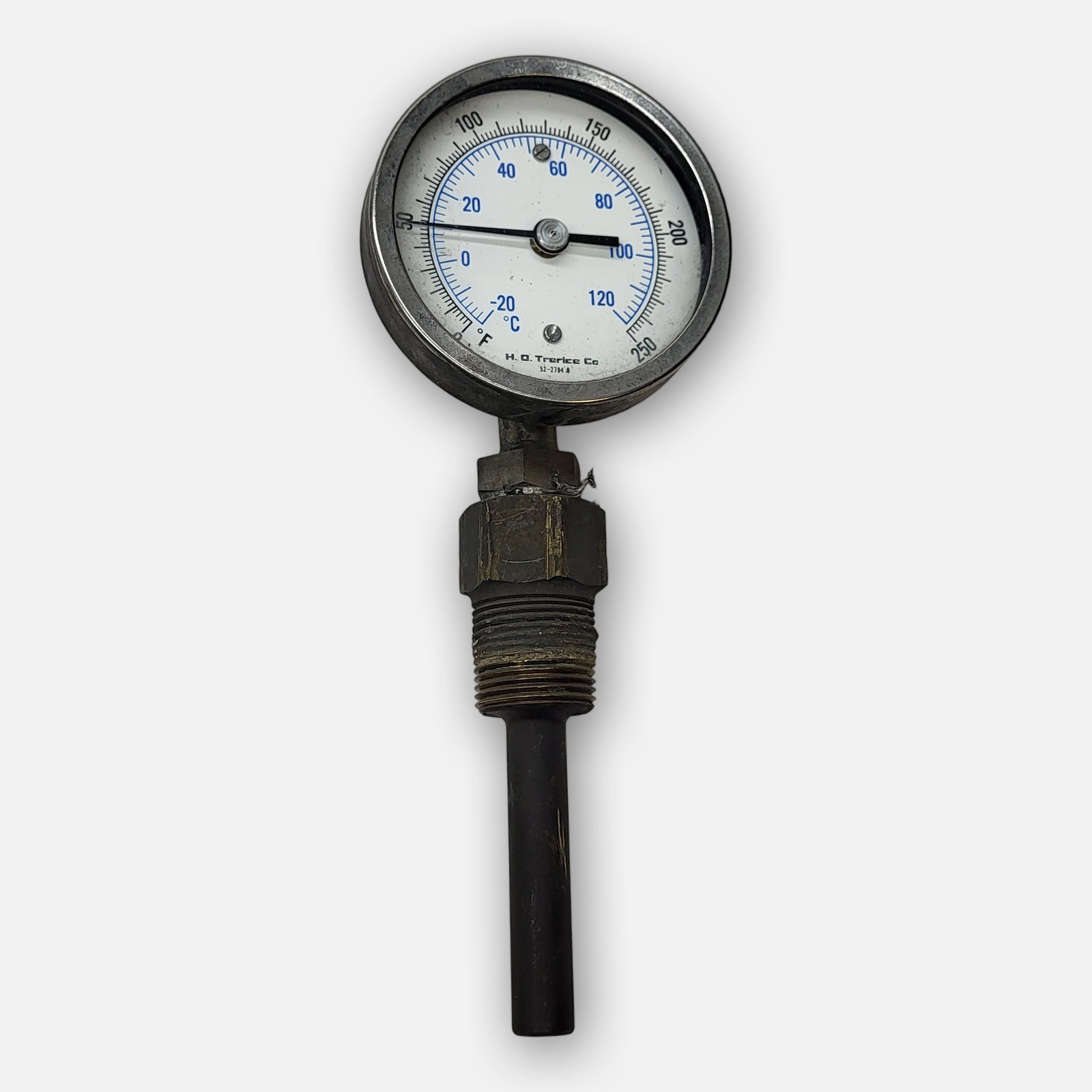 LOT OF 2 TRERICE 52-2784-6 TEMPERATURE GAUGE 0-250DEG F