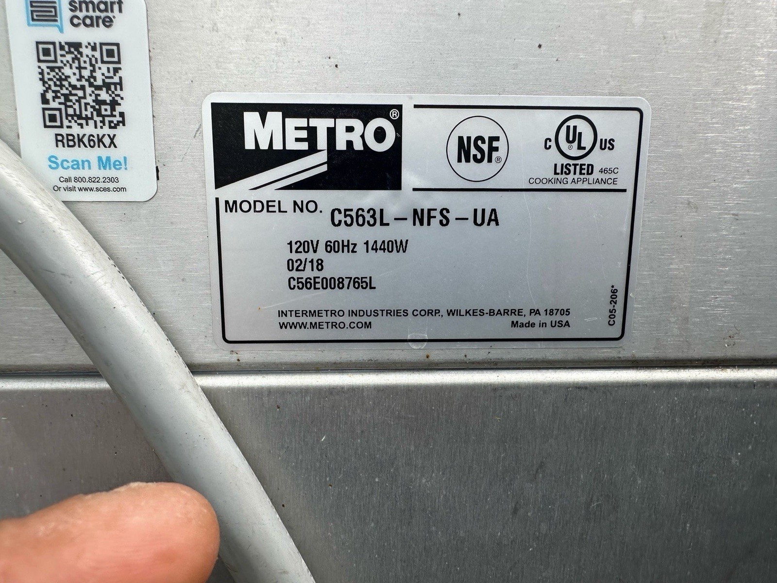 C5 C563L-SFS-UA 6 Series Insulated Holding Cabinet, Undercounter 120V