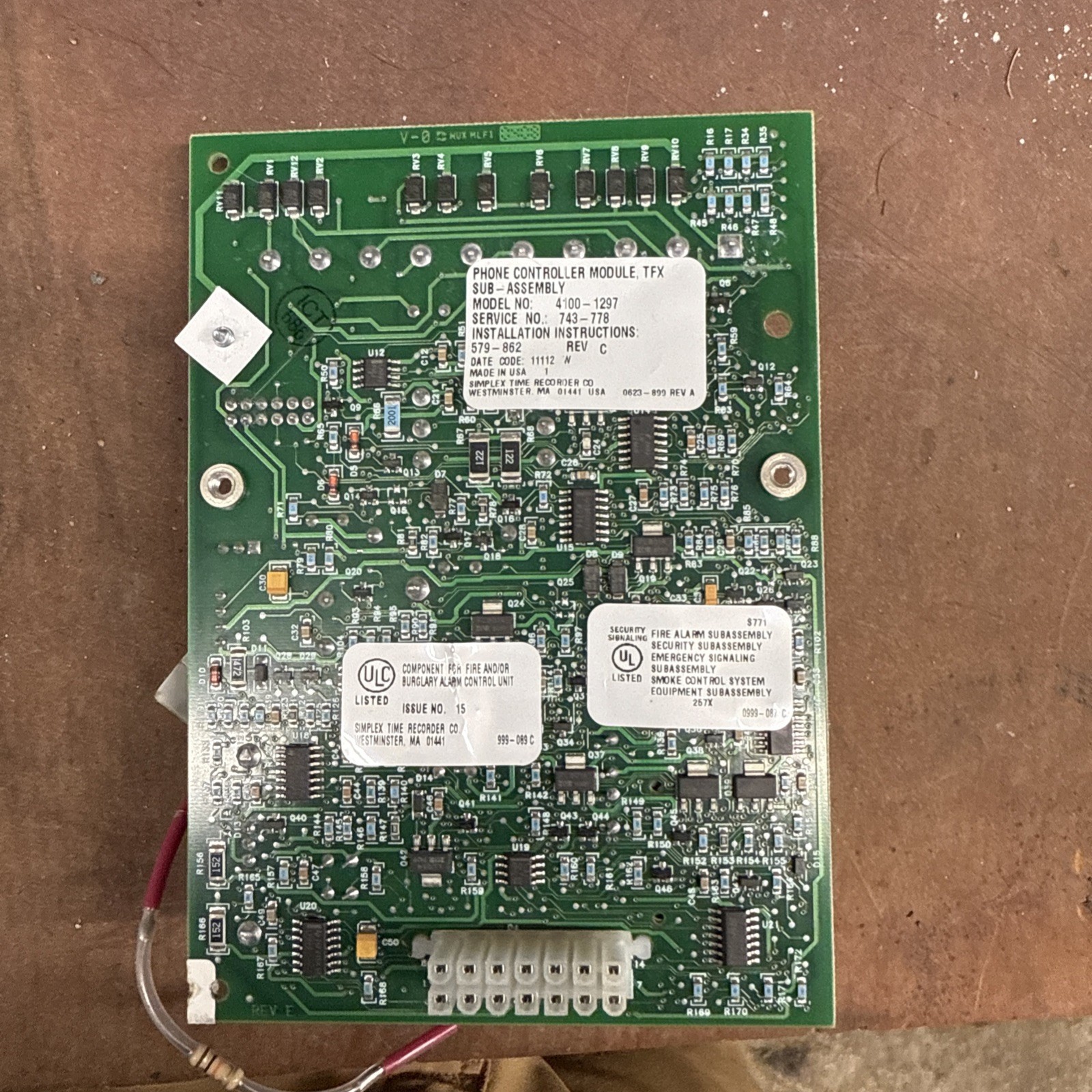 4100-1297 SIMPLEX Phone control module