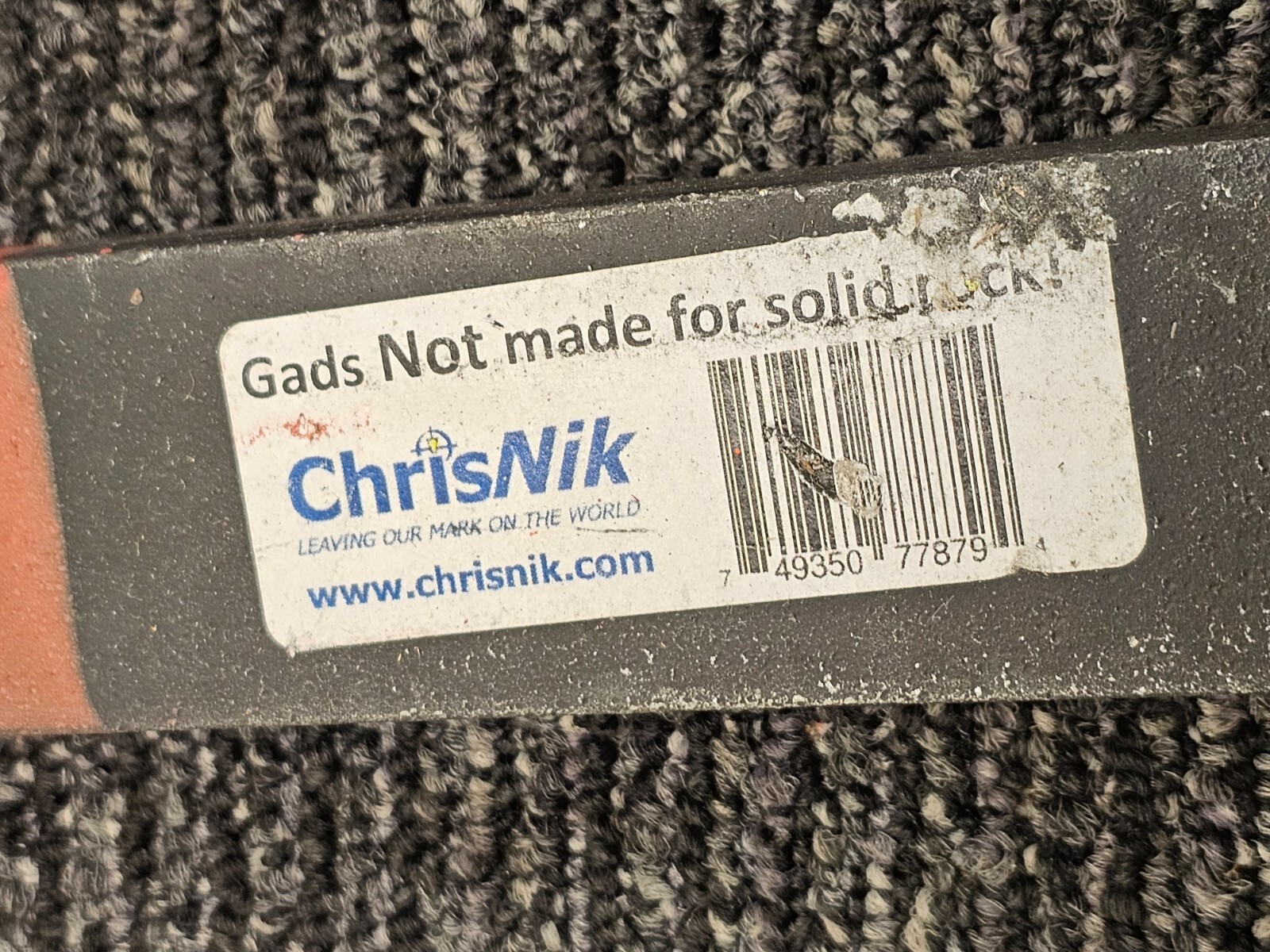 ChrisNiK 4418GD Redtop Gad 3/4″ x 1 1/2″ x 18″ Hardened-steel Tip Black