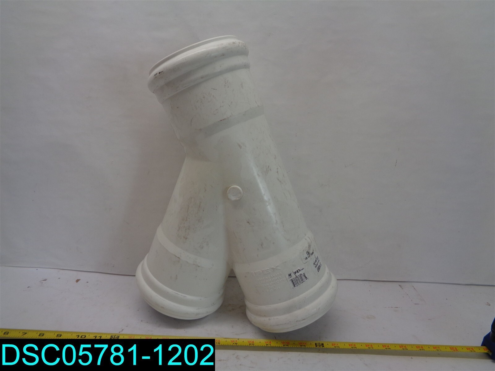 4″ PVC SDR 35 1/8 Bend 45Â° Wye 622454809635