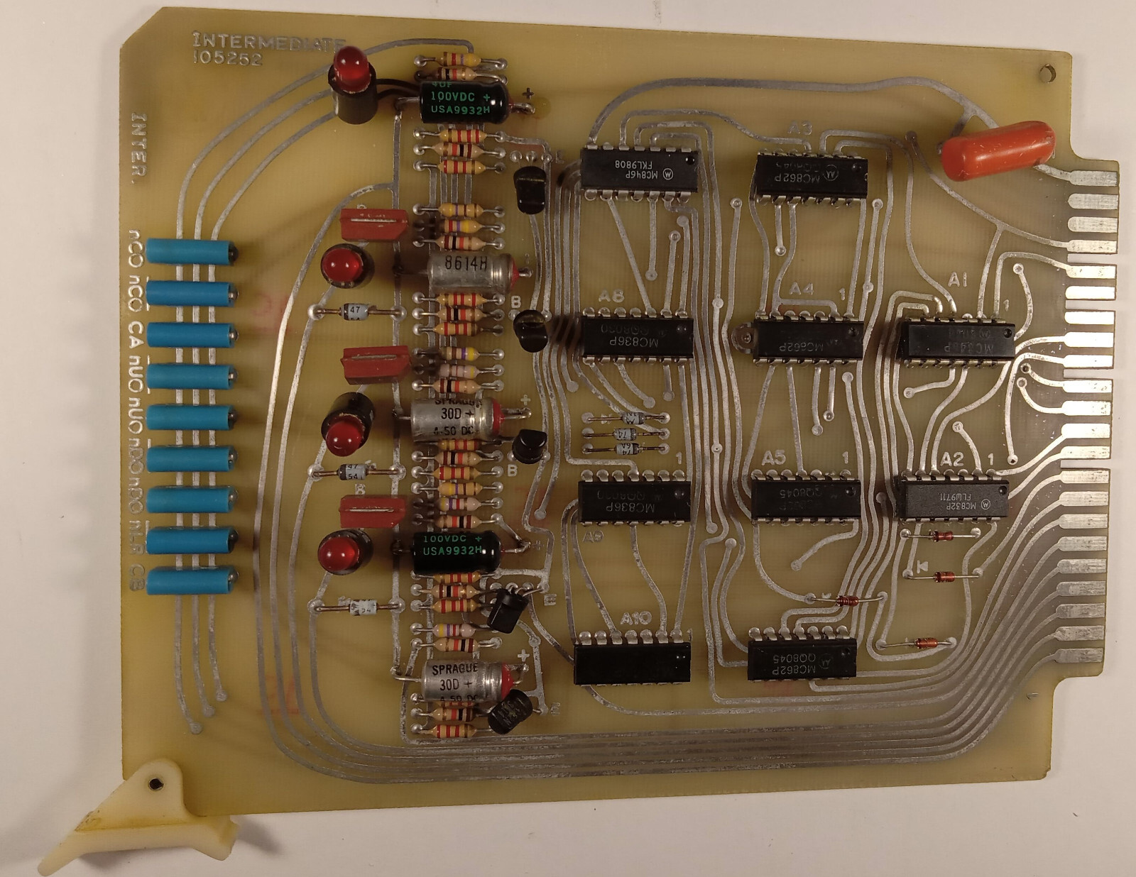 1 USED INTERMEDIATE 105252 CIRCUIT BOARD UNB ***MAKE OFFER***