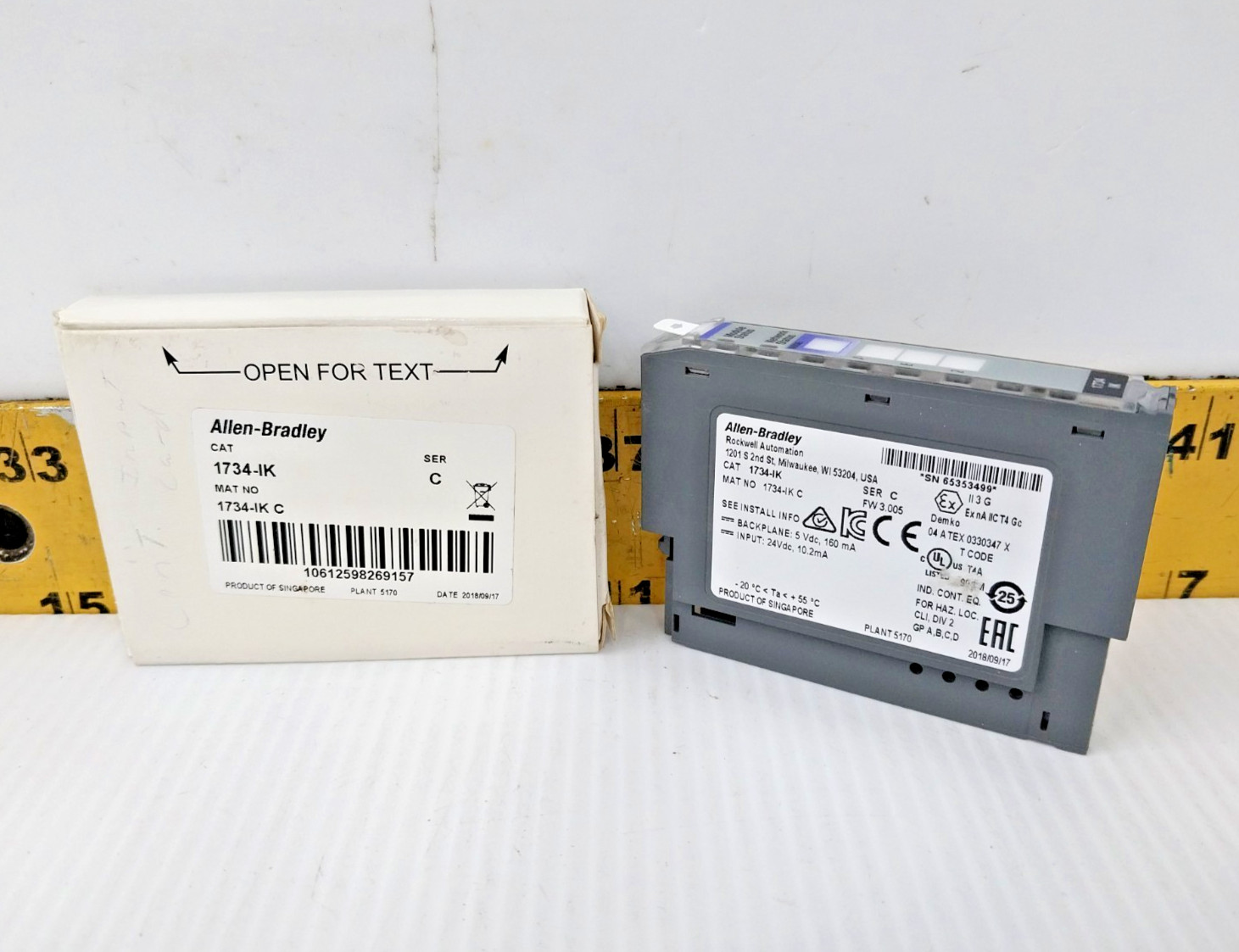 New Allen-Bradley Point I/O Incremental Encoder Interface 1734-IK SER C