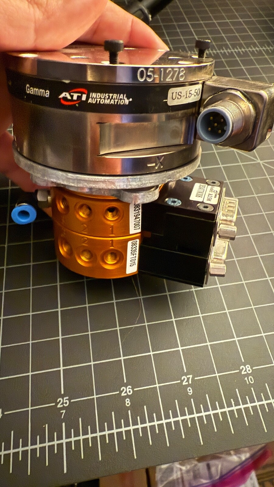 ATI US-15-50 Gamma Force/Torque Sensor w/ ATI NetBox 9105-NETB NET F/T -Complete