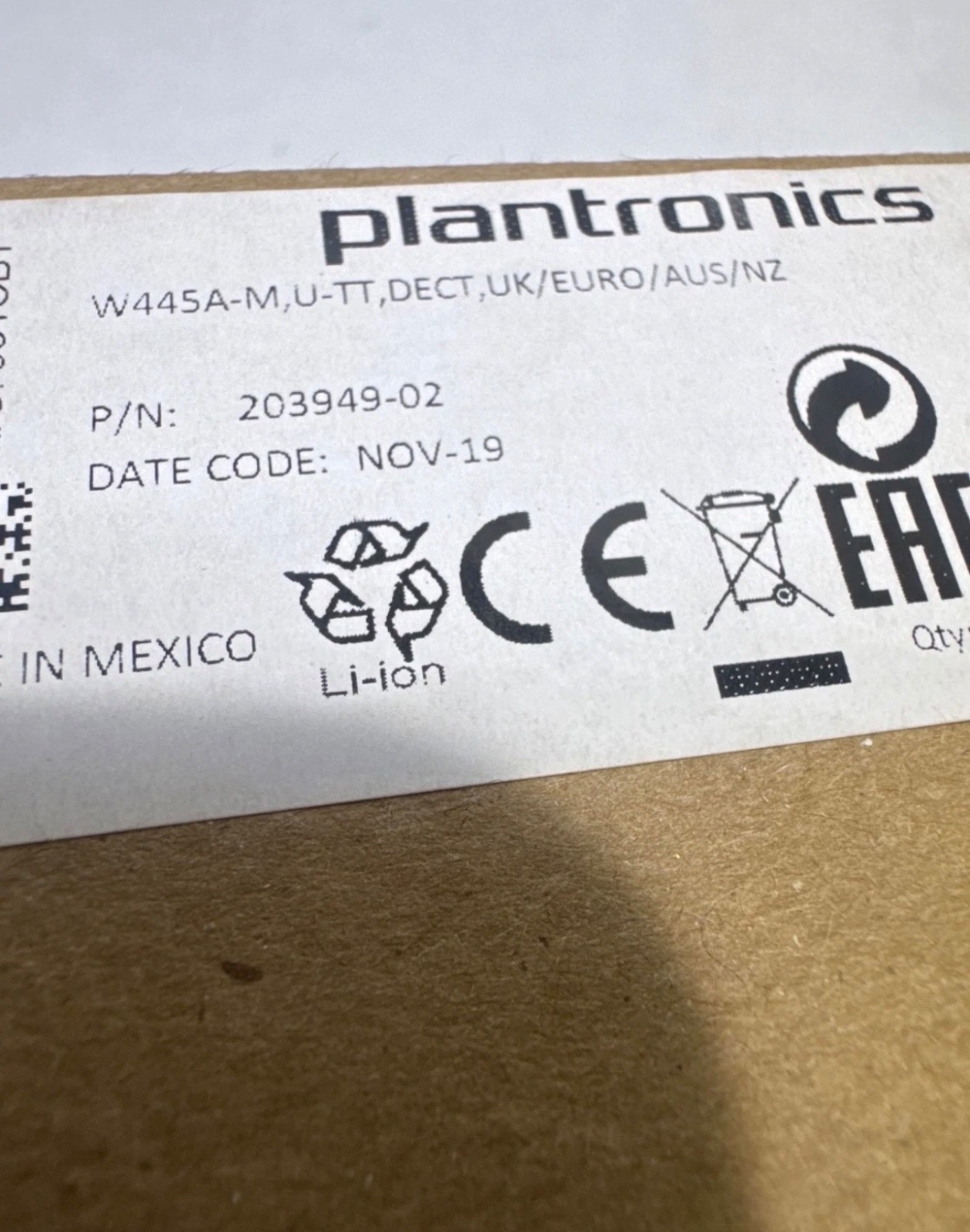 NEW Plantronics Savi W445-M 203949-02 Cordless PC Headset