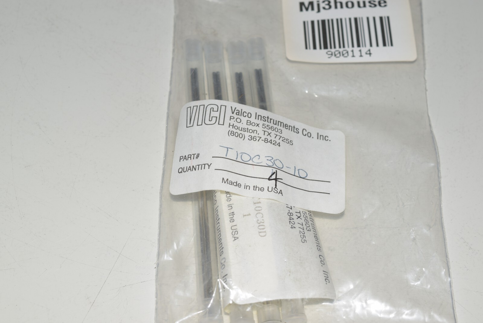 VICI Valco Tube-kit 1/16″, .030″/.75mm 10 cm long, 316SS #900114-AL4
