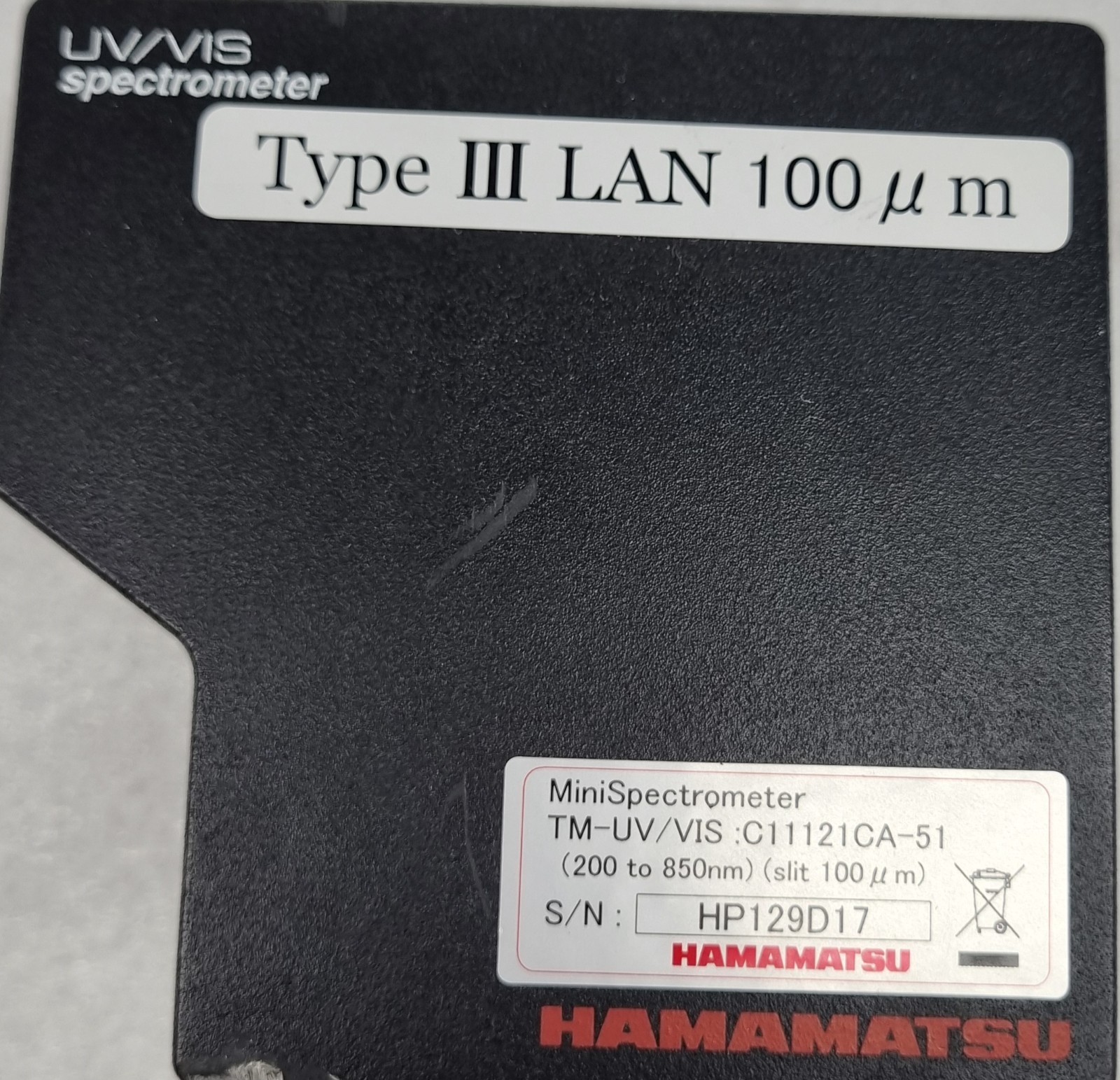 HAMAMATSU MINISPECTROMETER TM-UV/VIS C11121CA-51 FREE FAST SHIP