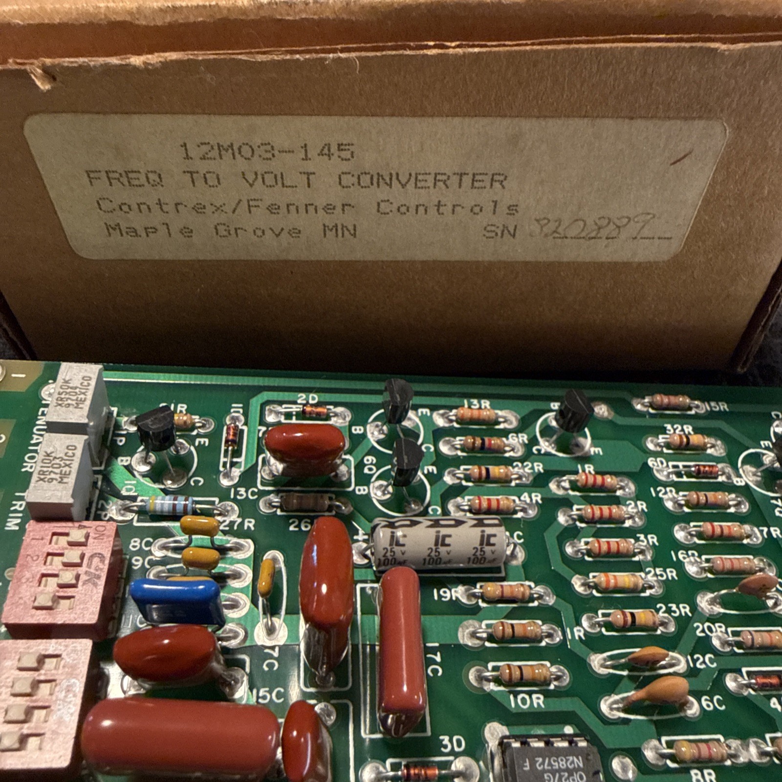 Fenner Contrex 12M03-145 Voltage Converter Control Board NIB NOS 8100-0558 Rev B