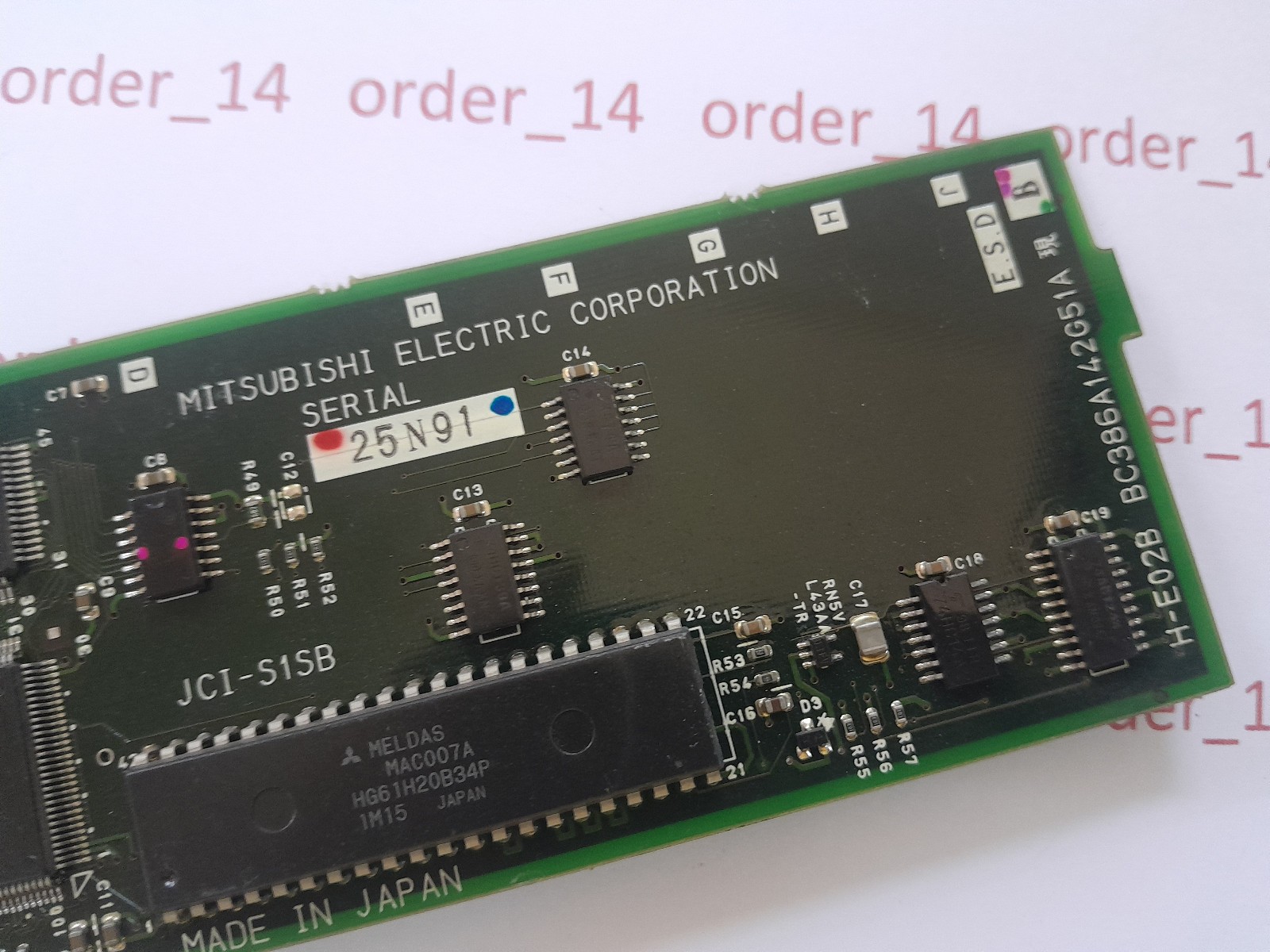 MITSUBISHI ELECTRIC CORPORATION SERIAL H-E02 USED.