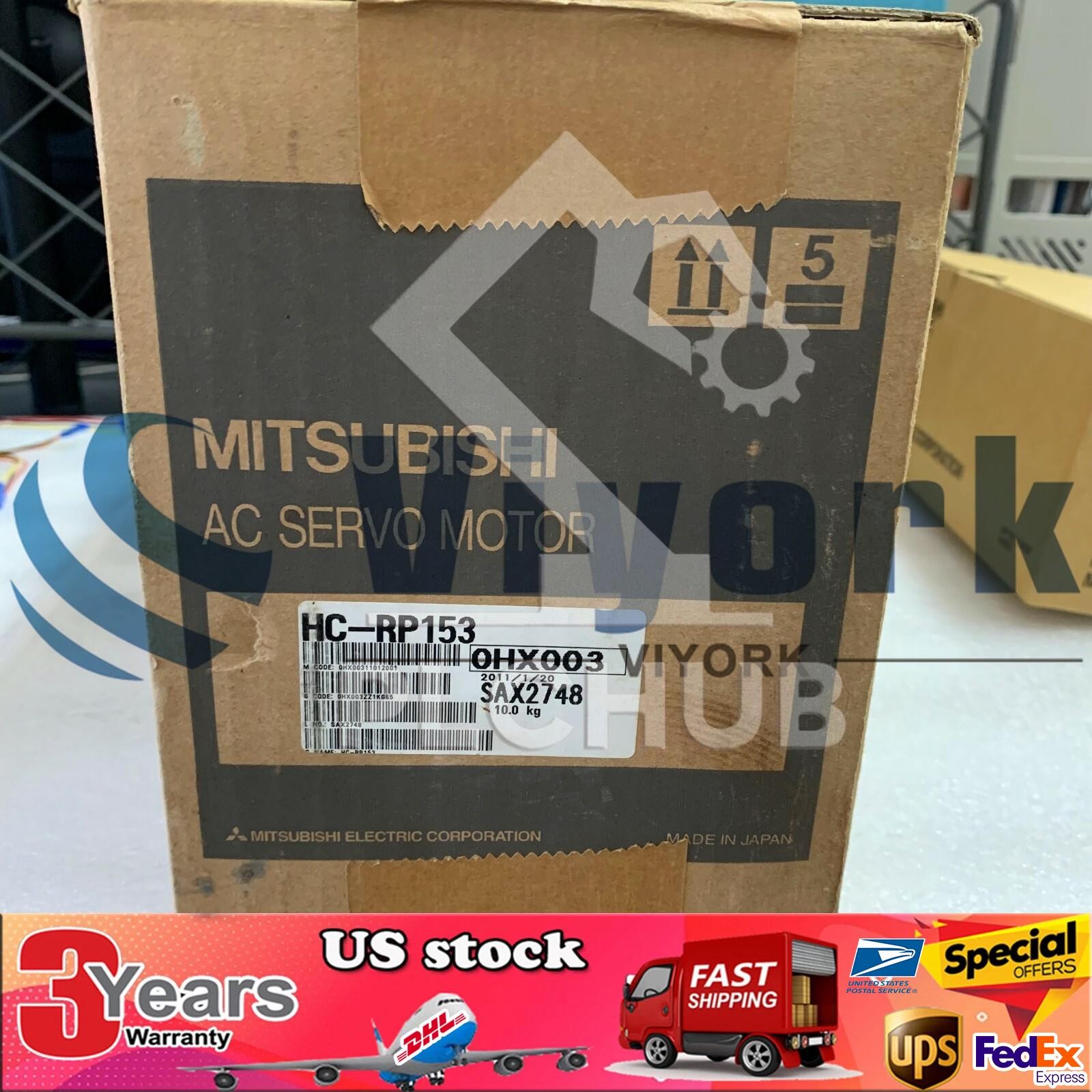 Mitsubishi HC-RP153 AC SERVO MOTOR SRVMTR 1.5KW 3000RPM NEW
