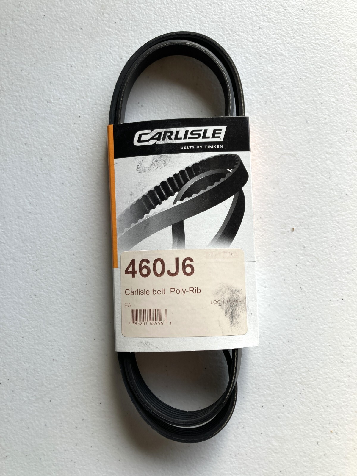 Timken Carlisle 460J6 Vee-Rib Poly V Belt Made in Thailand 460J