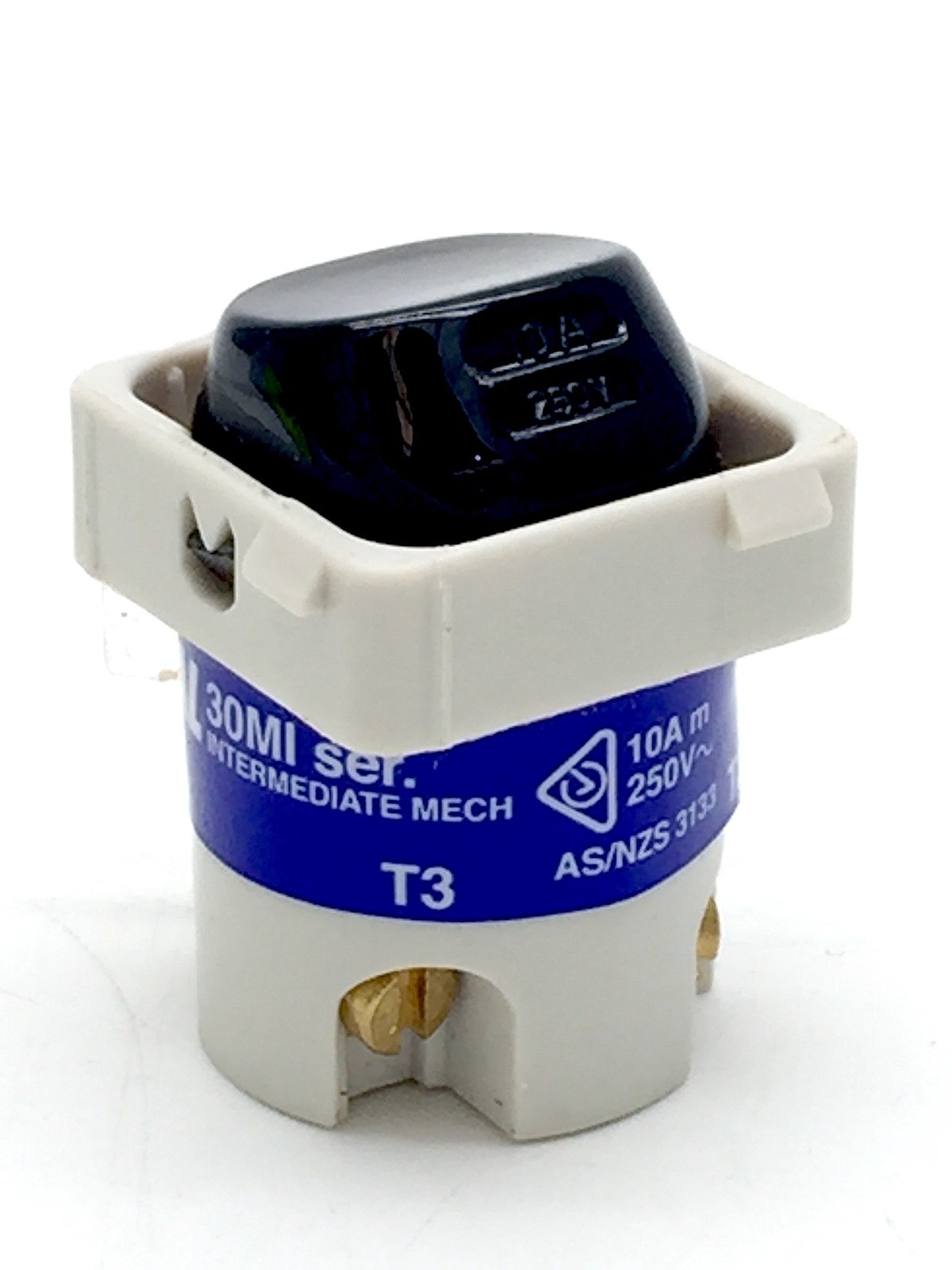 Clipsal 30MI Switch Mechanism Intermediate 10A 250V Black on White Dolly