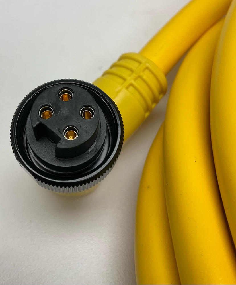 Allen Bradley 889N-R4AF-20F Female 90° 4-Pin Mini Single End 20 Ft. Cable