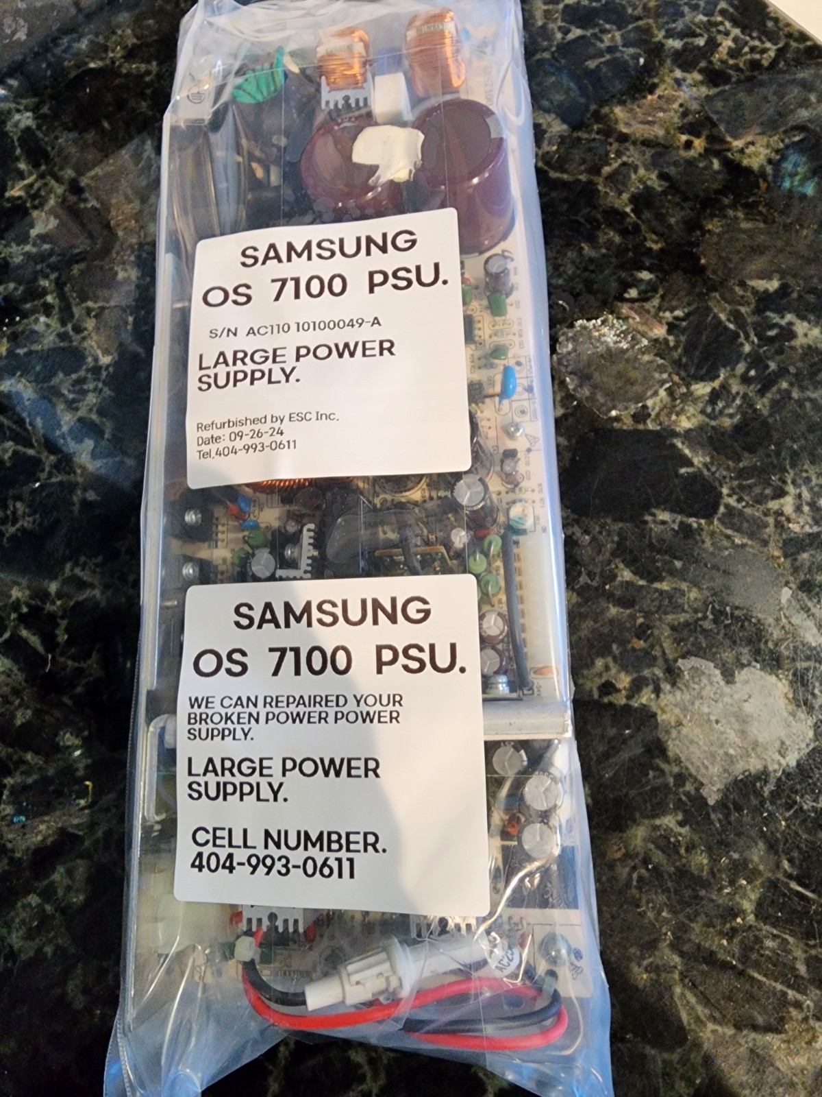 SANSUNG LARGE MODEL 7100 POWER SUPPLY OS7100PSU/FULLY REFURBISHED/6MONTH WARRANT
