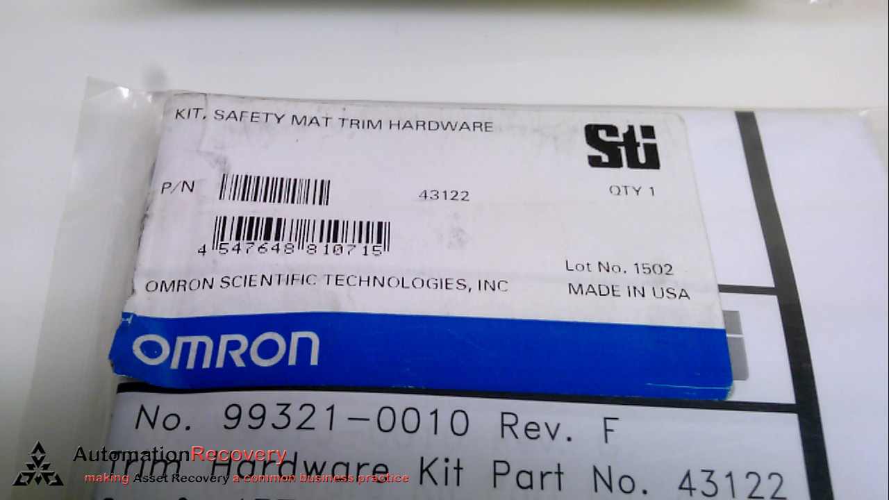 OMRON 43122 TRIM HARDWARE KIT, NEW #239831