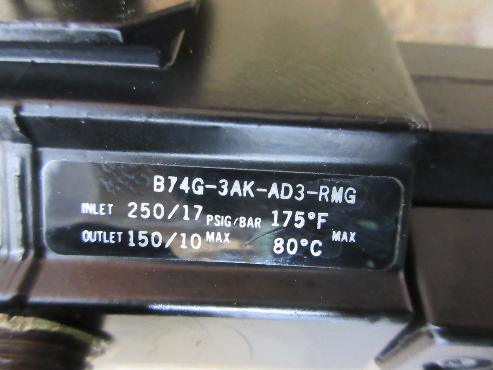 1996 HAAS VF-1 CNC VERTICAL MILL B74G-3AK-AD3-RMG NORGREN AIR FILTER REGULATOR