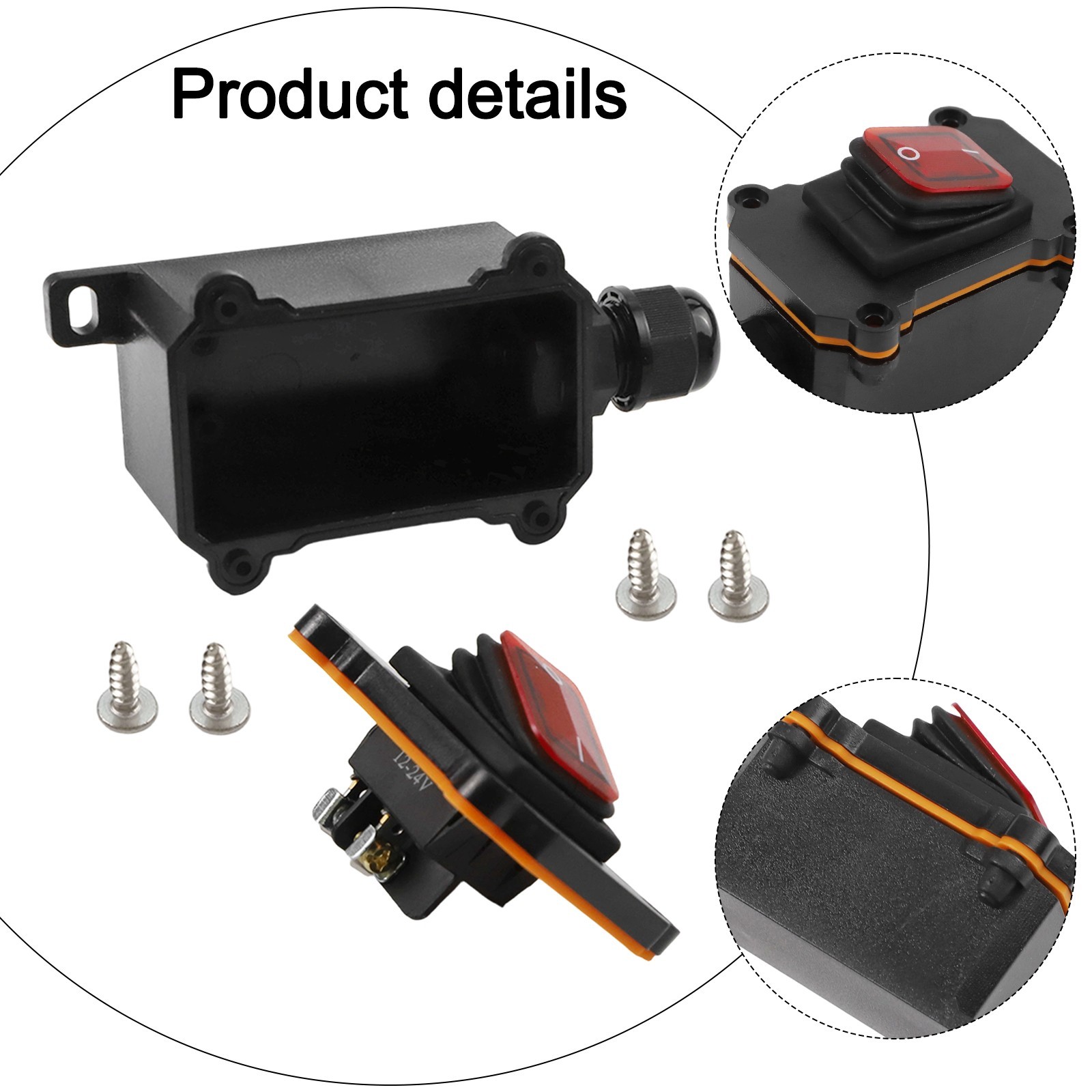 IP65 Waterproof Switch for Secure For outdoor Electrical Connections 12V 24V