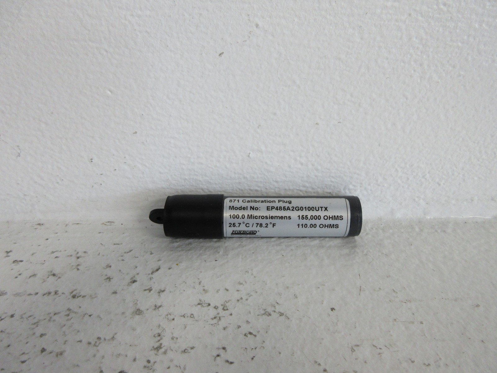 FOXBORO EP485A2G0100UTX NEW 871 CALIBRATION PLUG 100.0 MICROSIEMENS 155,000 OHMS