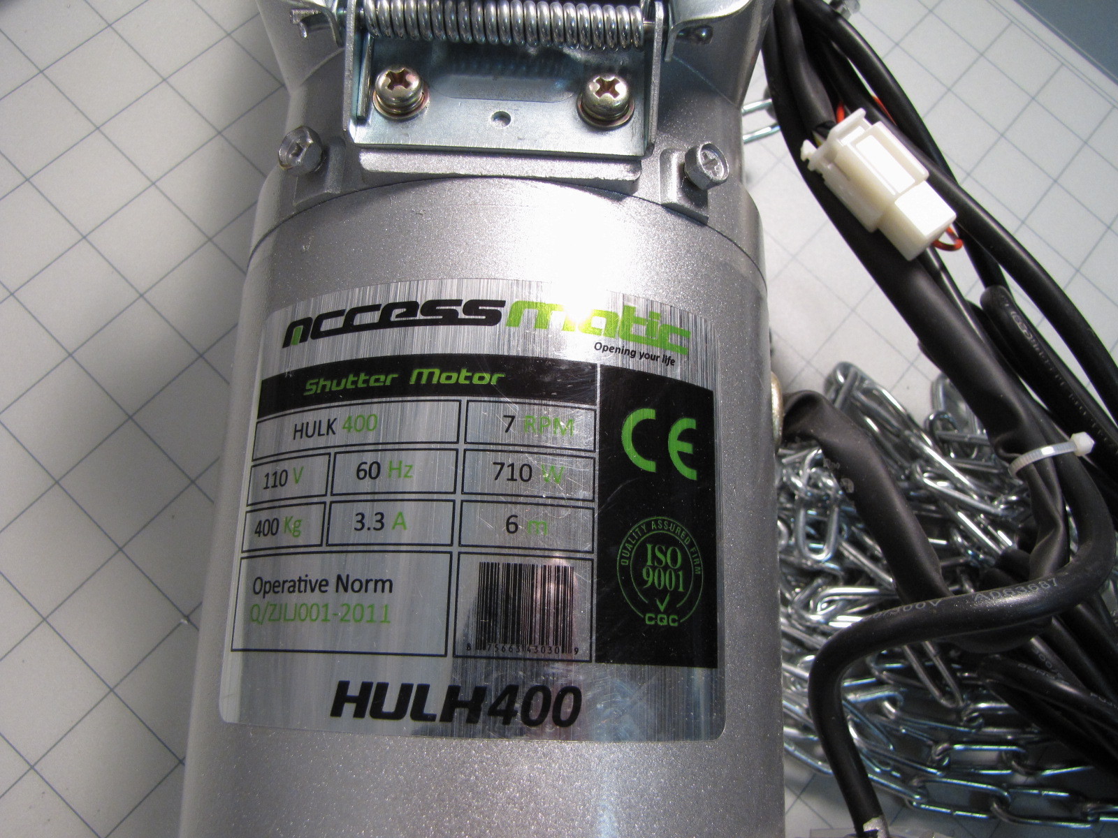 Access Matic Shutter Motor Hulk400 400KG 110V 60Hz 710W NEW – Tested