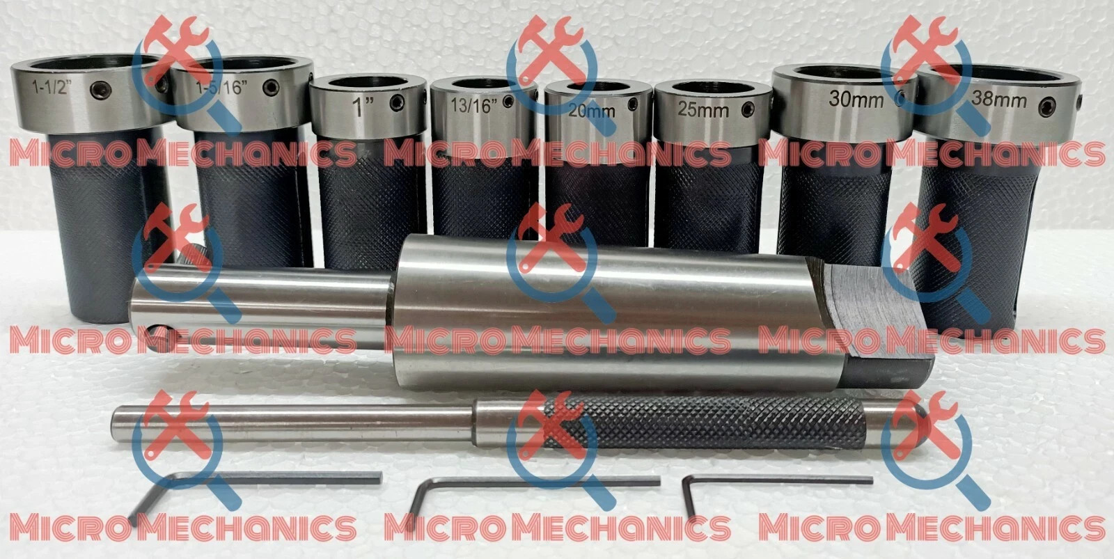 MT5 Die Holder Kit For Lathe Tailstock Morse Taper # 5 Sliding Action- Inch & MM