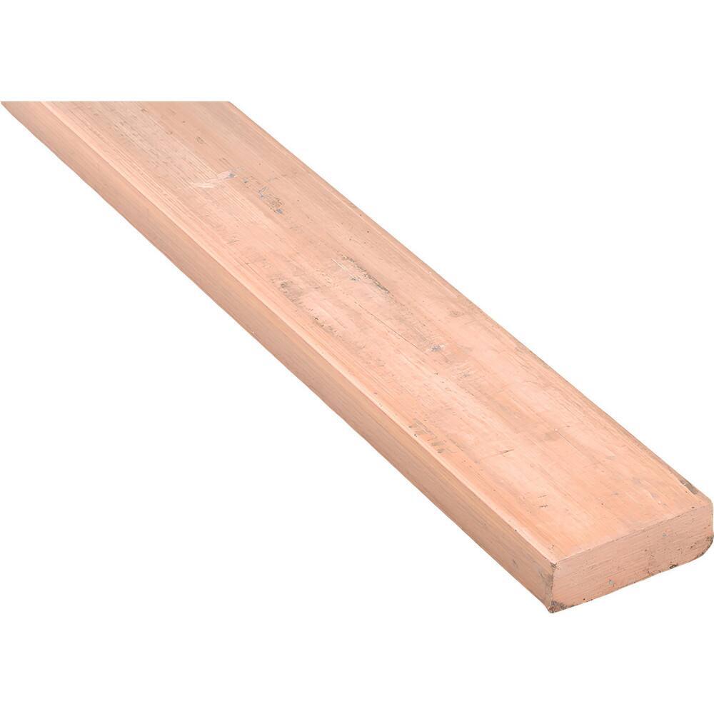 1/4 Inch Thick x 3/4 Inch Wide x 72 Inch Long, Copper Rectangular Bar Alloy 110