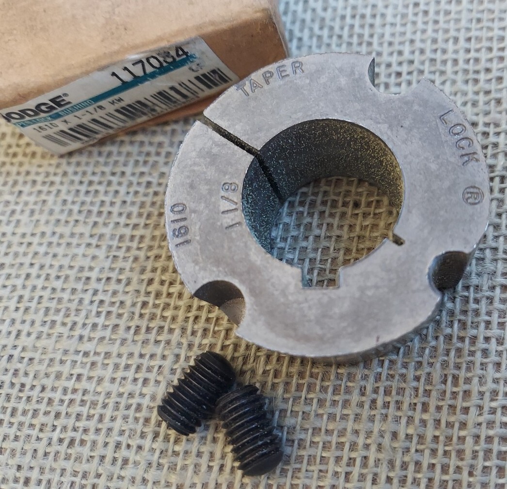 DODGE TAPER LOCK BUSHING, P/N 117084, 1-1/8 IN. KW