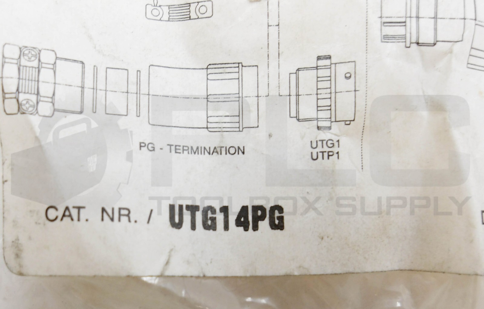 NEW LOT OF 3 FCI UTG14PG CONNECTOR BACKSHELL W/ CLAMP