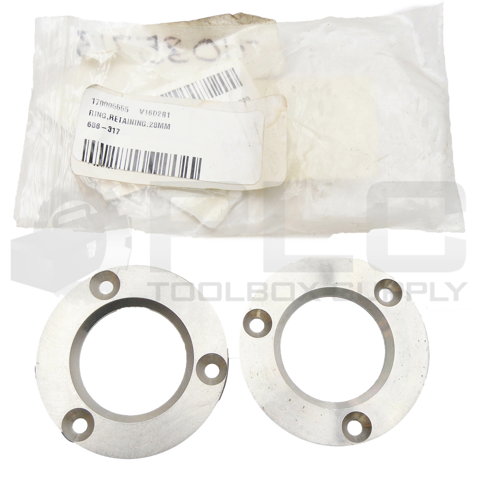 LOT OF 2 NEW 686-317 RETAINING RING 28MM