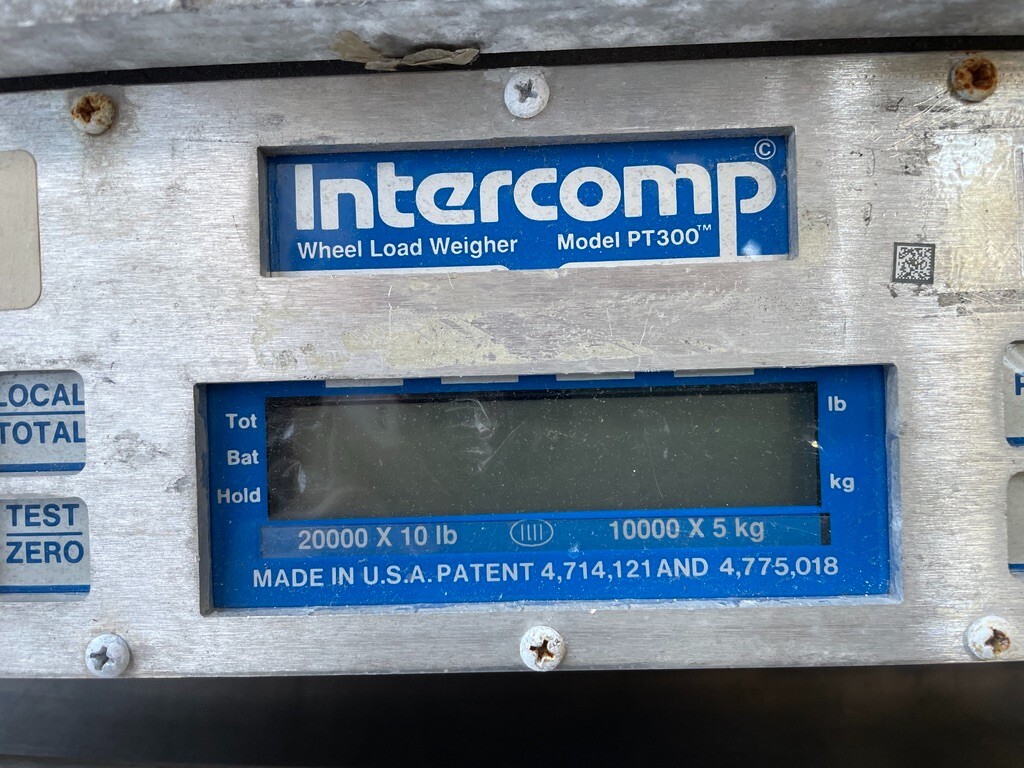 Intercomp PT300 Wheel Load 25,000 Portable Truck Scale *NO POWER* 100128-M