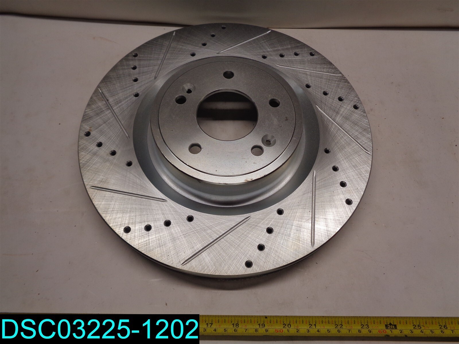 Disc Brake Rotor Drilled & Slotted Silver Front Left DFC Part #631-21038L
