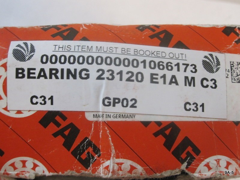 Genuine FAG 23120-E1A-M-C3 Spherical Roller Bearing 100mm x 165mm x 52mm