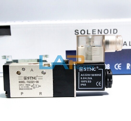 1PCS NEW FOR STNC solenoid valve TG2321-08 AC220V 50/60HZ 6.0/4.5VA 0.15-0.8MPA
