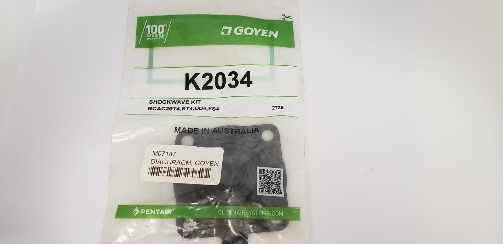 GOYEN K2034 SHOCKWAVE KIT, RCAC20T4, ST4, DD4, FS4, NIB