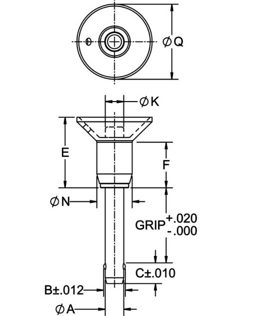 CARRLANE MARINE BALL LOCK PIN CL-6-MBPM-1.00-S 3/8″ Shank Dia.,1″ Grip Length