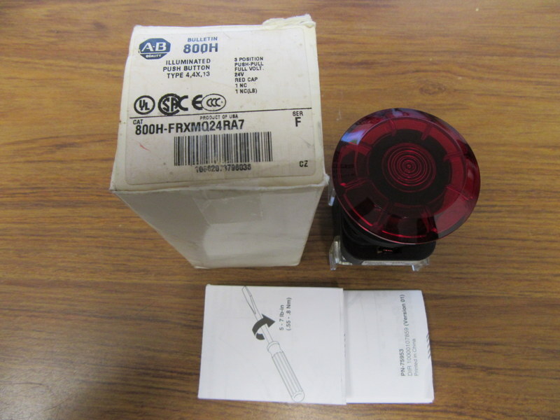 Allen Bradley 800H-FRXMQ24RA7 Push Pull Switch