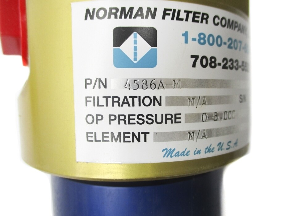 NORMAN FILTER COMPANY 4586A-M NSMP