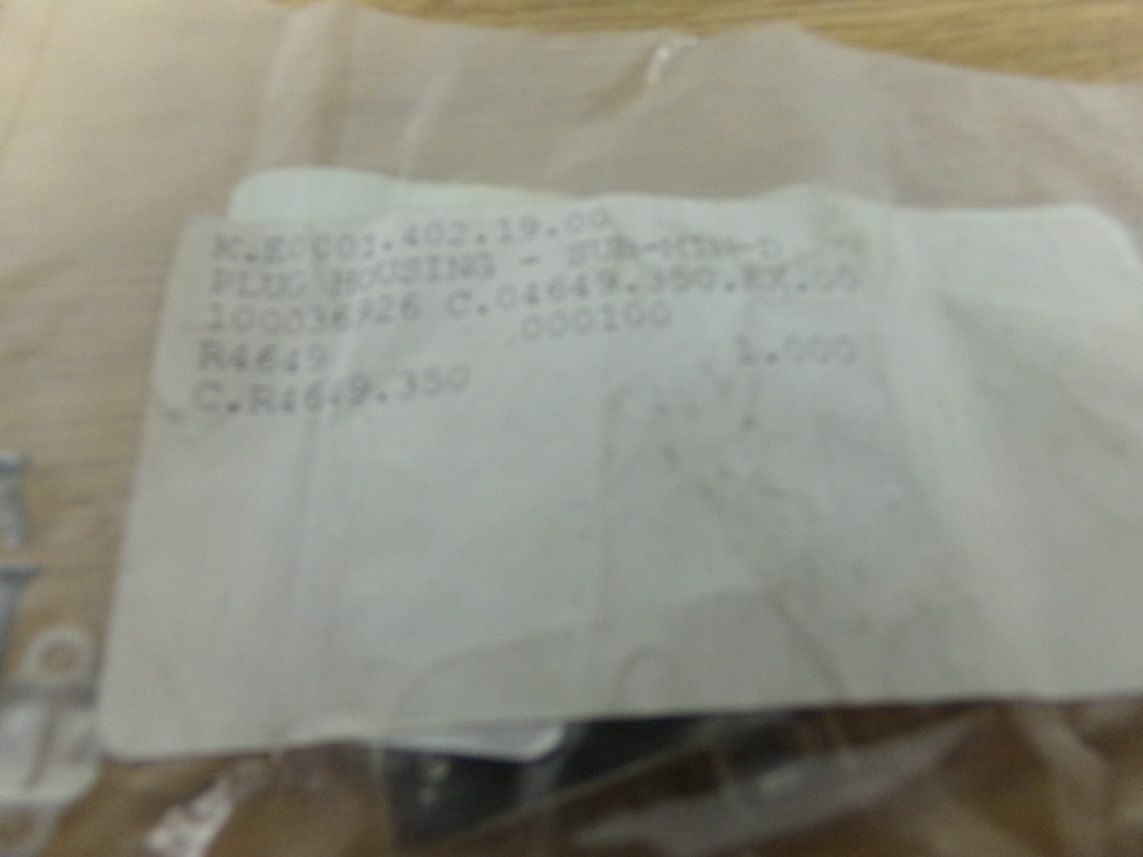 NEW ThyssenKrupp Sys Provertha 47090A2 5+001 19/Metallisie Plug Housing Sub Min