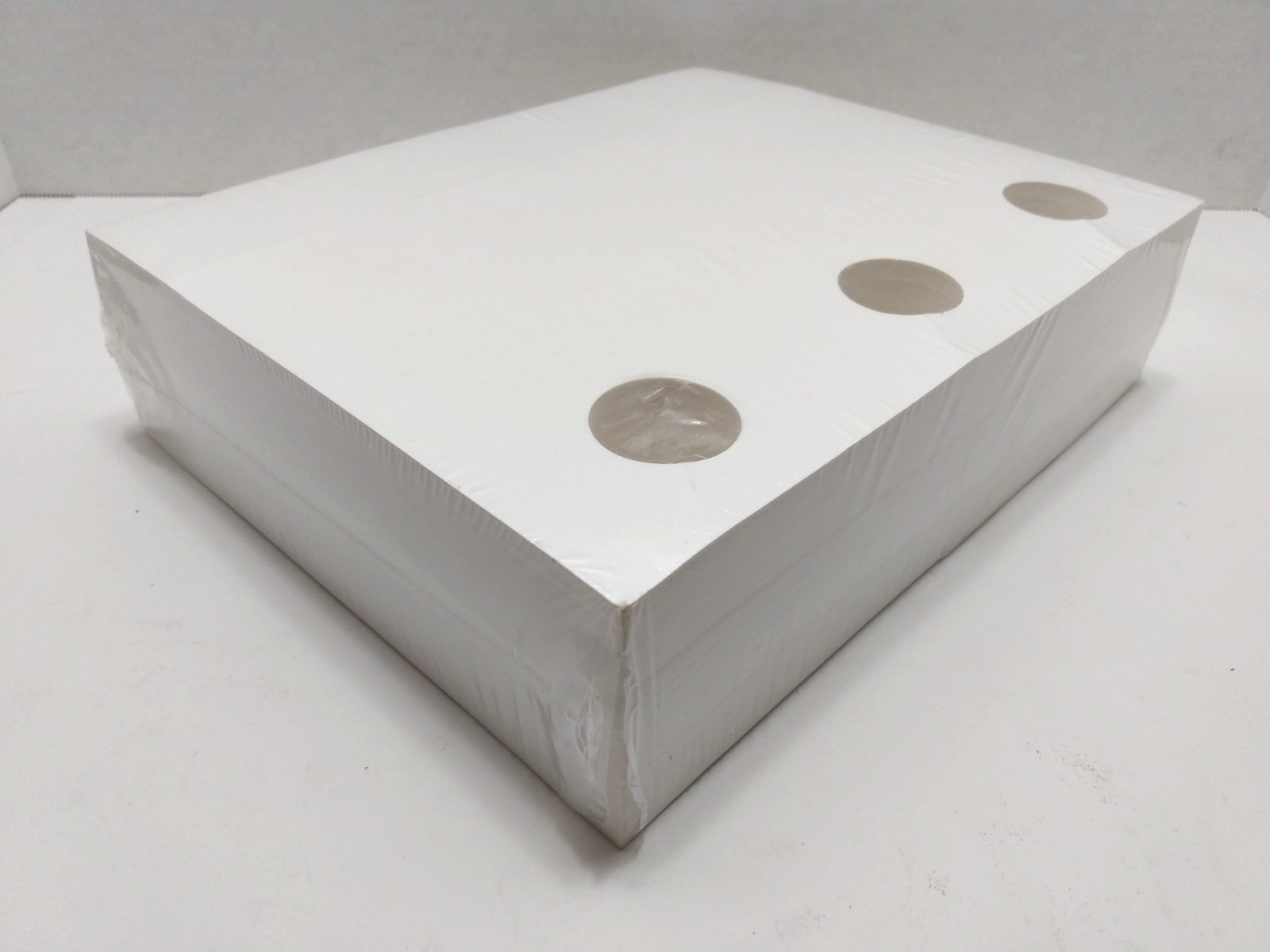Blanks/USA business card door hangers, 1000 Pc Finished, White, DHBC10B63WH, New