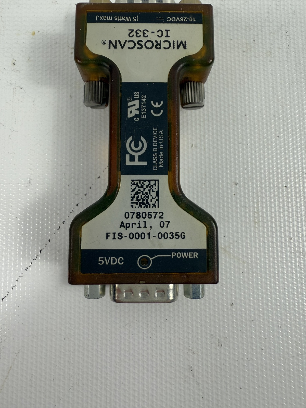 Microscan Interface Connector – IC-332 – FIS-0001-0035G, 0780571