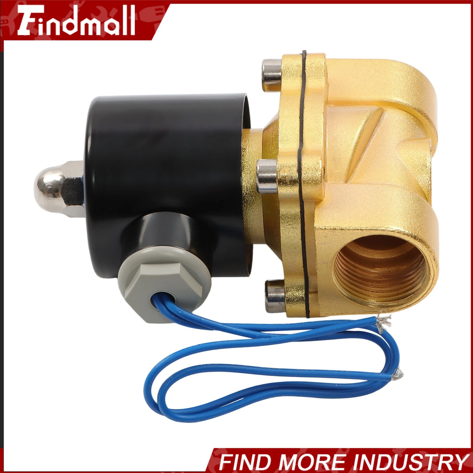 Findmall 3/4″ Solenoid Valve Air Water N/C Gas Oil Normally Closed 12V 220V