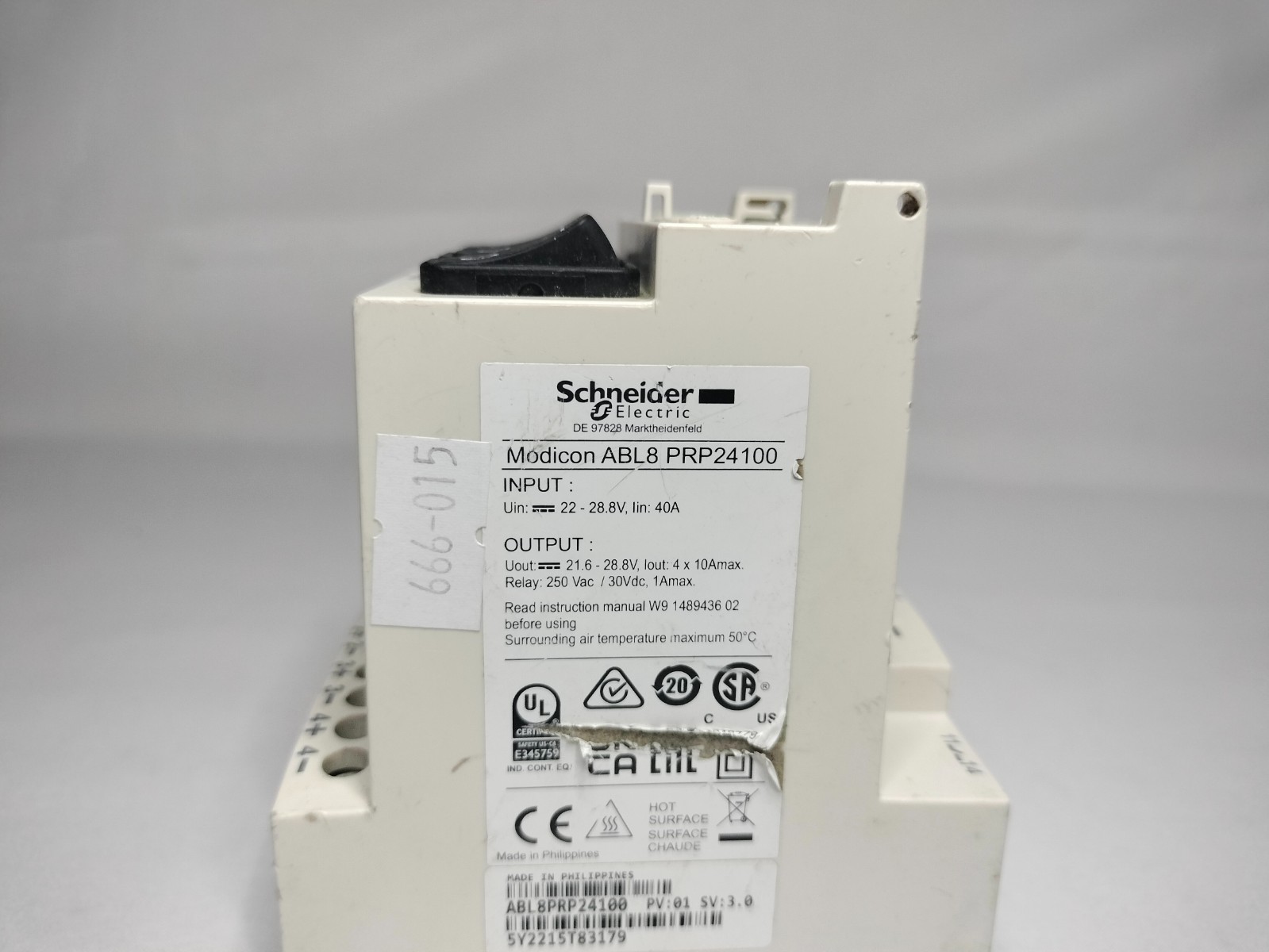 Scheider Electric ABL8 PRP24100 ABL8PRP24100 Universal Protection Module 40A