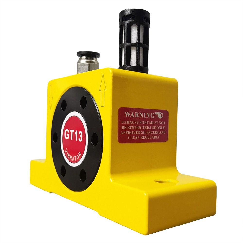 GT13 0.4in 1400N-3730N Pneumatic Air Turbo Vibrator 0.2MPa-0.6MPa Aluminum Alloy