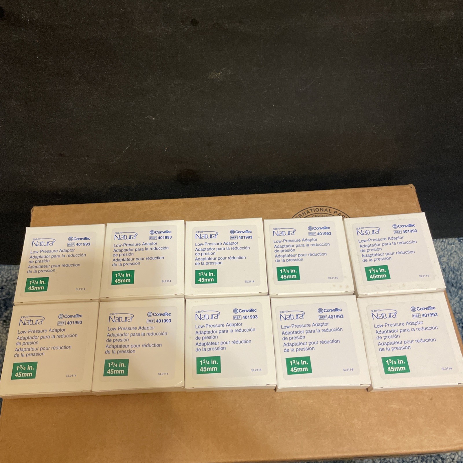 BRAND NEW #401993 CONVATEC NATURA SUR-FIT LOW PRESSURE ADAPTOR. 1 3/4” 45MM**