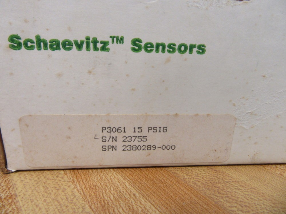 Lucas P3061 15PSIG Schaevitz Pressure Transducer P306115PSIG