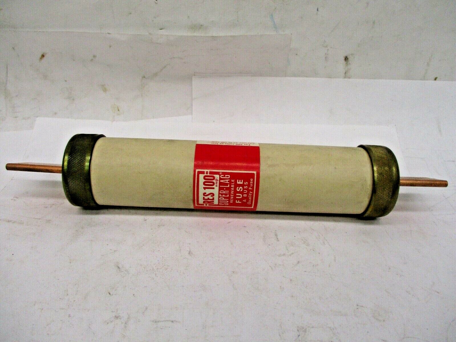 New Open Box Lot of 2 Pieces Super-Lag Res 100 600 Volt Renewable Fuse A4433DN