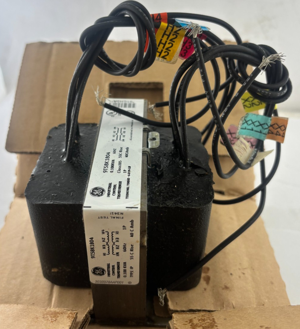 GE 9T58K1804 Core & Coil Transformer 120/240V 240/480V Single Phase Industrial