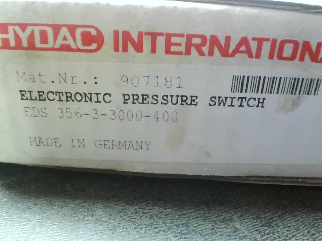 Hydac EDS 356-3-0150-400 Electronic Pressure Switch-New In Box