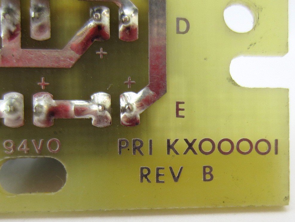 PRI KXOOOOI Rev B Optical Switch Board Assembly Bulls Eye-1 94VO BM70154